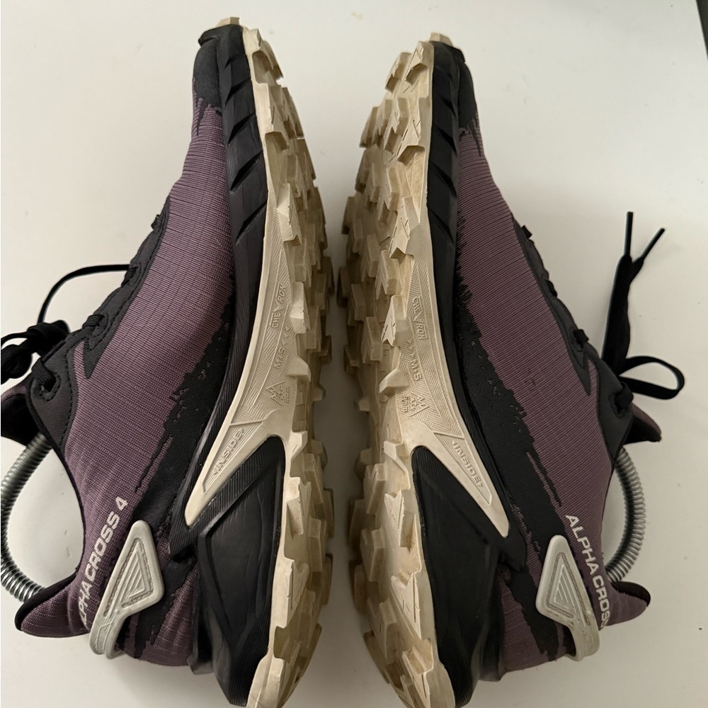 Salomon Alphacross 4 Women's Trail Shoes in Purple and Black - Picture 5 of 11